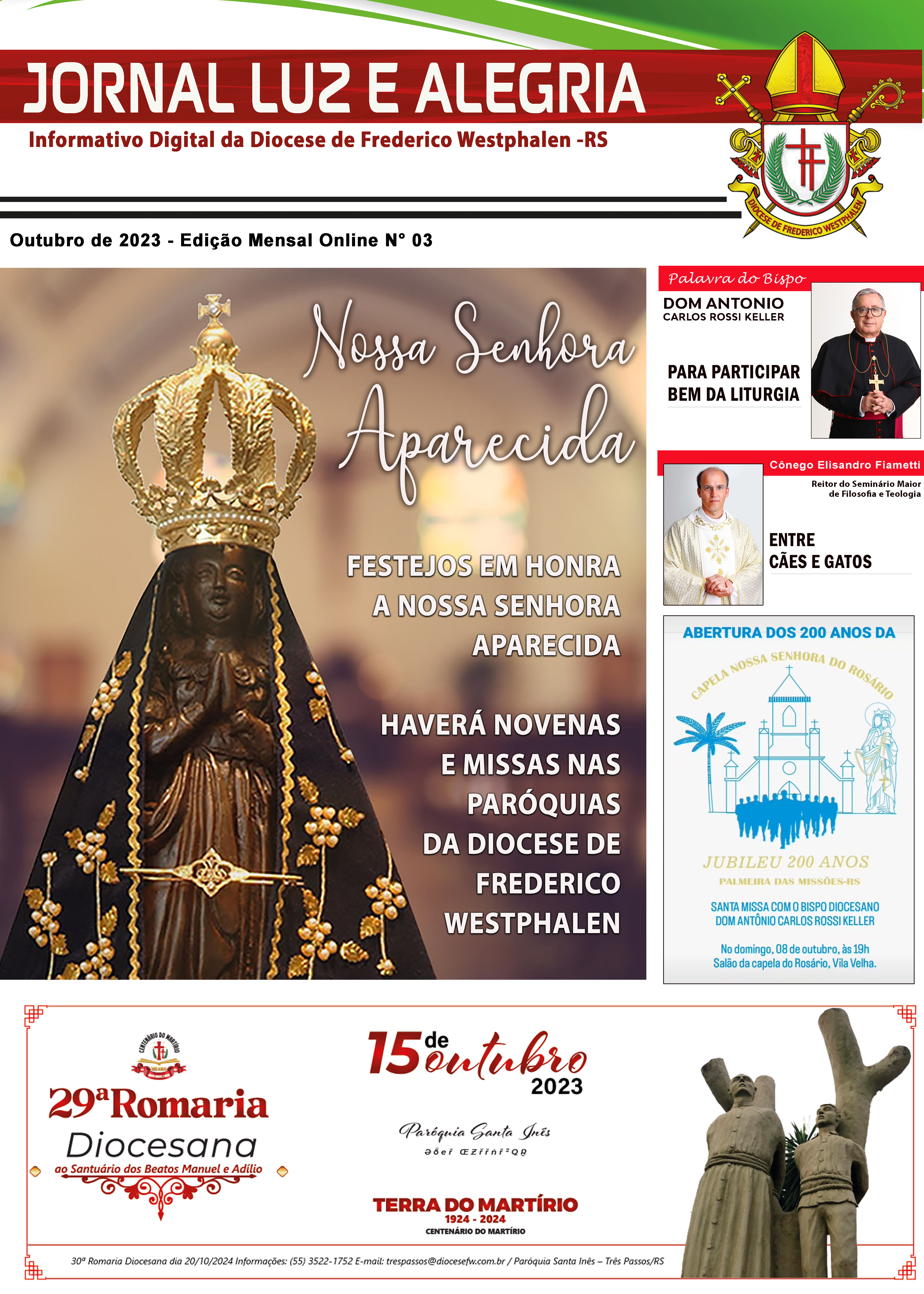 Capa Edição On line Nº 03 - Outubro 2023