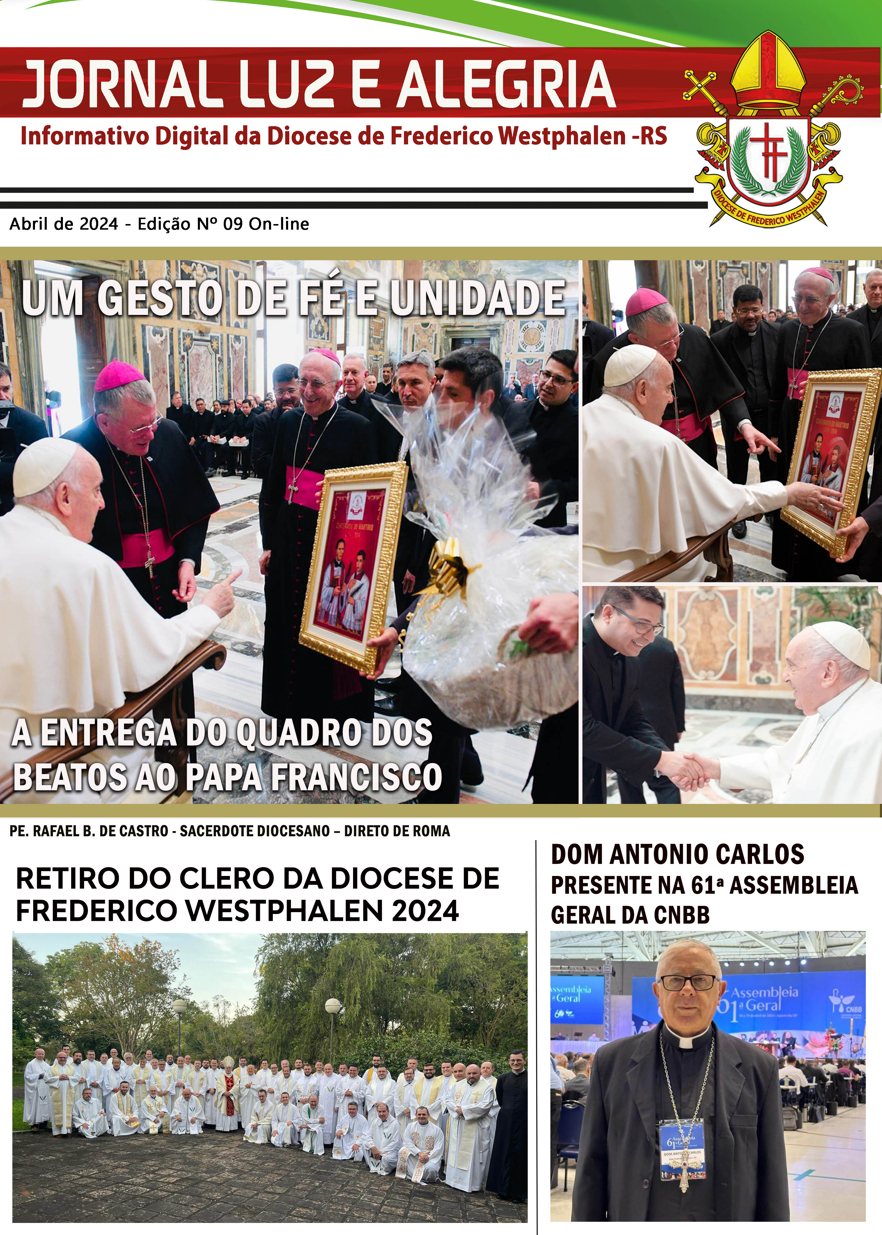 Capa Jornal Luz e Alegria - 9ª Edição ON LINE - ABRIL 2024