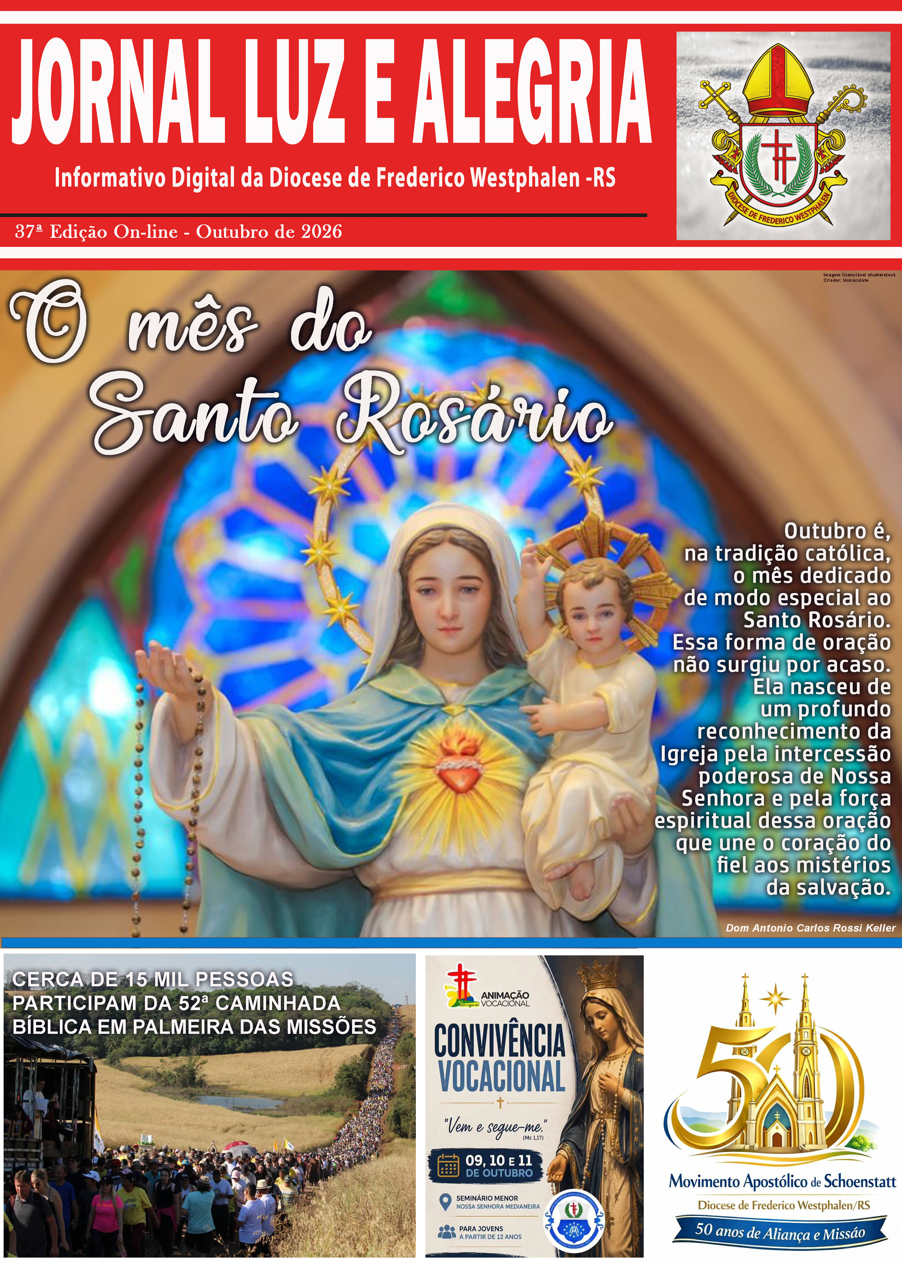 Capa Jornal Luz e Alegria - 37ª Edição ON LINE - OUTUBRO 2026